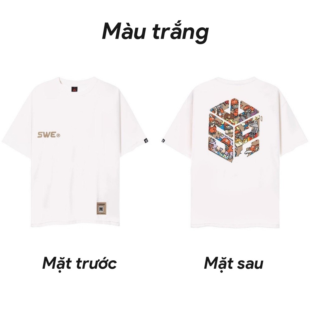 Áo thun tay lỡ SWE Cube Mozzie Tee form rộng Unisex nam nữ phong cách Ulzzang - AT09 | BigBuy360 - bigbuy360.vn