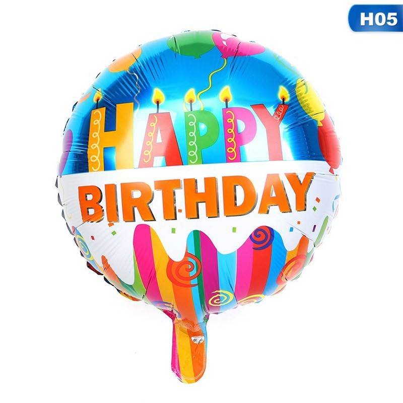 Bong bóng nhôm hình chữ Happy Birthday