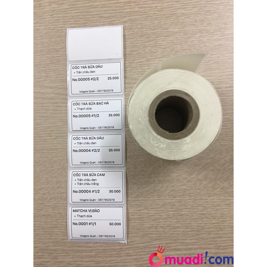 Giấy in tem khô 50*30 / khổ 40*30 /khổ 35*22