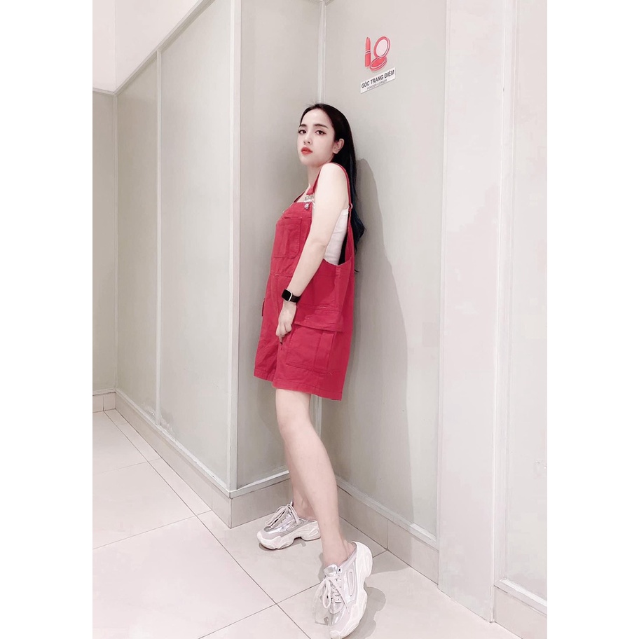 Yếm Quần Siêu Cute Phối Với Áo Ống Hay Ao Thun Basic Thì Cute Phô-Mai-Que