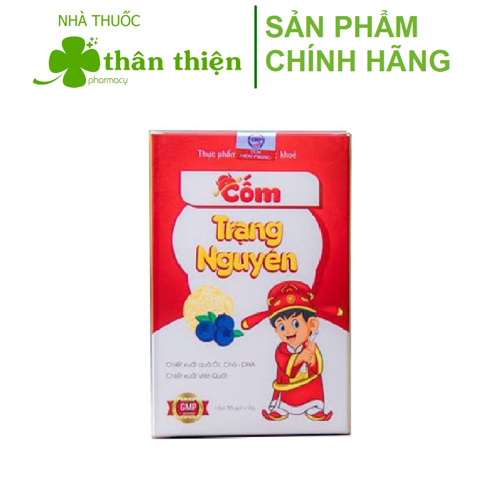 Cốm Trạng Nguyên – Hỗ trợ giảm tăng động, mất tập trung, tăng cường trí não cho trẻ thông minh, phản xạ nhanh (30 gói)