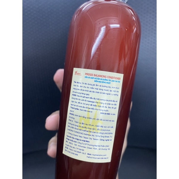 Dầu Gội Xả Balancing PROSEE 500ml chống rụng, gàu, bết tóc chính hãng DMC, Hiệu quả ngay lần đầu sử dụng!