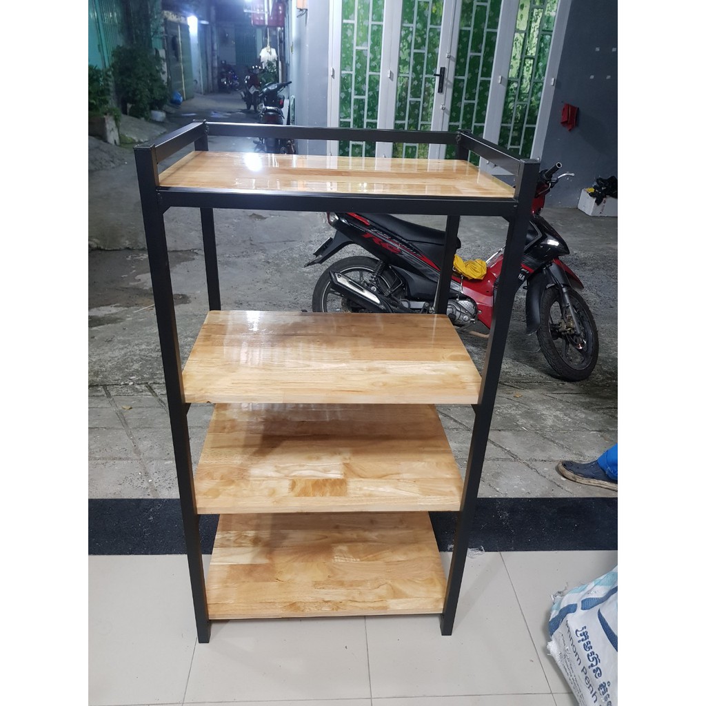 KỆ BẾP VÁN GỖ CAO SU chống nước 3 4 5 TẦNG TIỆN LỢI HÀNG VN CHẮC CHẮN | BigBuy360 - bigbuy360.vn
