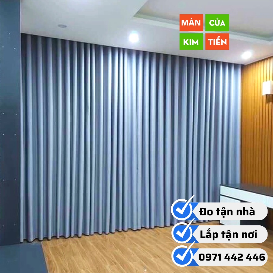 Rèm Cửa Xám Trắng Chống Nắng, Rèm Cửa Sổ Màu Trắng Gấm Bóng Tinh Khiết, Rèm Cửa Decor Phòng Giá Rẻ | Màn Cửa Kim Tiền