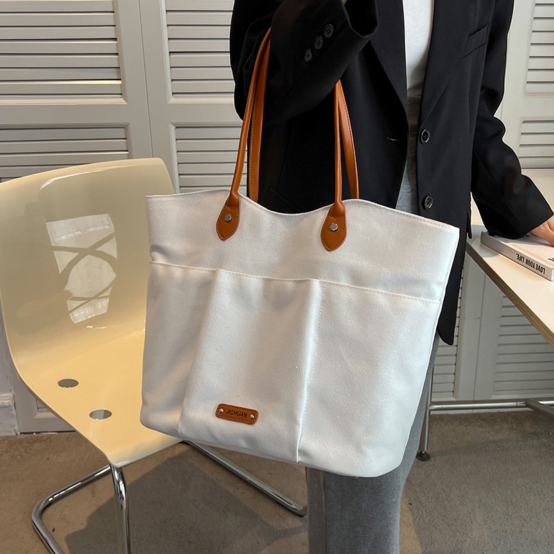 Túi đeo vai IELGY vải canvas cỡ lớn dễ phối đồ thời trang cho nữ