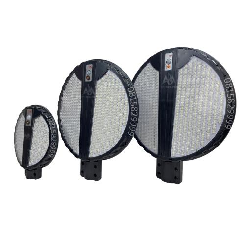 [300W]Đèn Năng Lượng Mặt Trời Liền Thể Tròn Tích Điện Tấm Pin, Chống Nước IP66,Cảm Biến Chuyển Động ,LED Siêu Sáng - ABM
