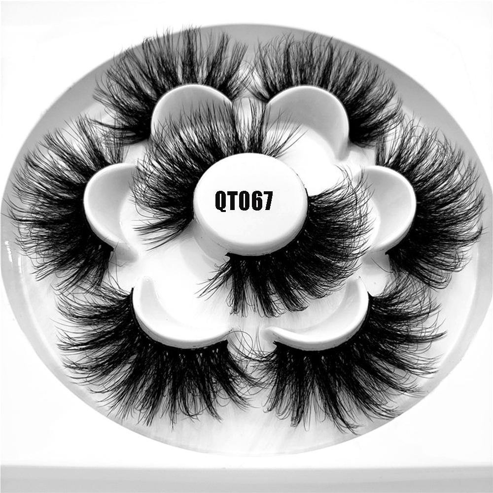 Set 4 Cặp Lông Mi Giả SKONHED Dày Dài Mềm Mại Trang Điểm Xinh Đẹp