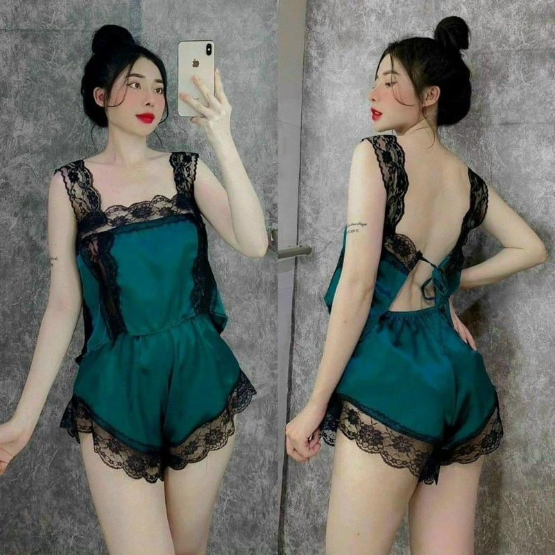 [SẢN PHẨM HOT] Bộ ngủ sexy vải phi mềm ,phom dưới 55kg