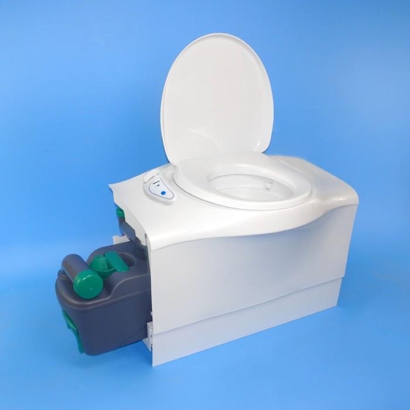 Toilet cho nhà xe di động THETFORD C042C - bản tay kéo trái hoặc phải