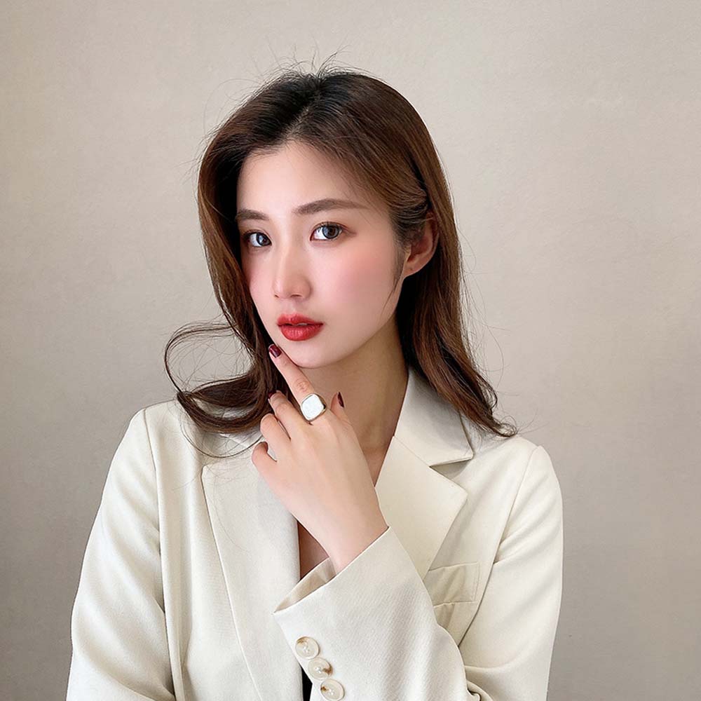 Nhẫn Đeo Tay Kim Loại Đính Đá Màu Thời Trang Cho Nữ