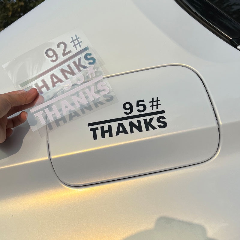 Tem dán nắp bình xăng ô tô  Sticker trang trí xe hơi