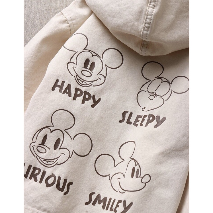 Áo khoác thô hình Mickey dư xịn có mũ AZR037