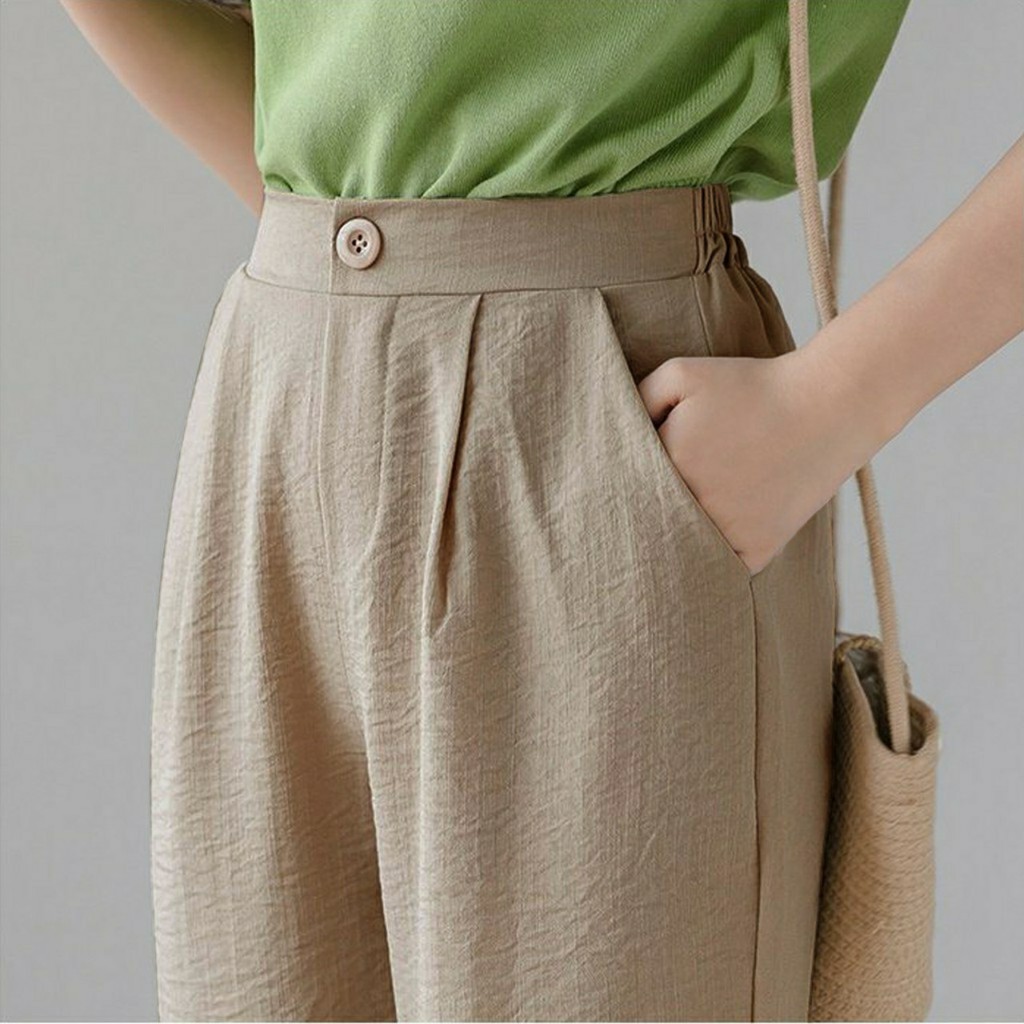 QUẦN ĐŨI CÓ CÚC LƯNG THUN - ĐŨI XƯỚC HÀN | BigBuy360 - bigbuy360.vn