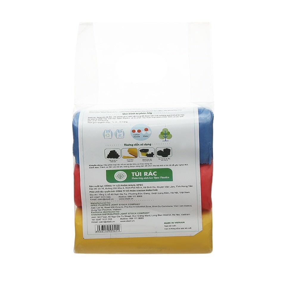 Túi rác THSH STAHAUS 55x65cm (màu xanh, hồng, vàng) ( 3 cuộn/1kg)