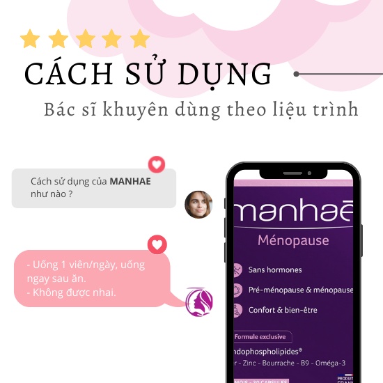 Viên nội tiết tố nữ Nutrisante MANHAE - Pháp