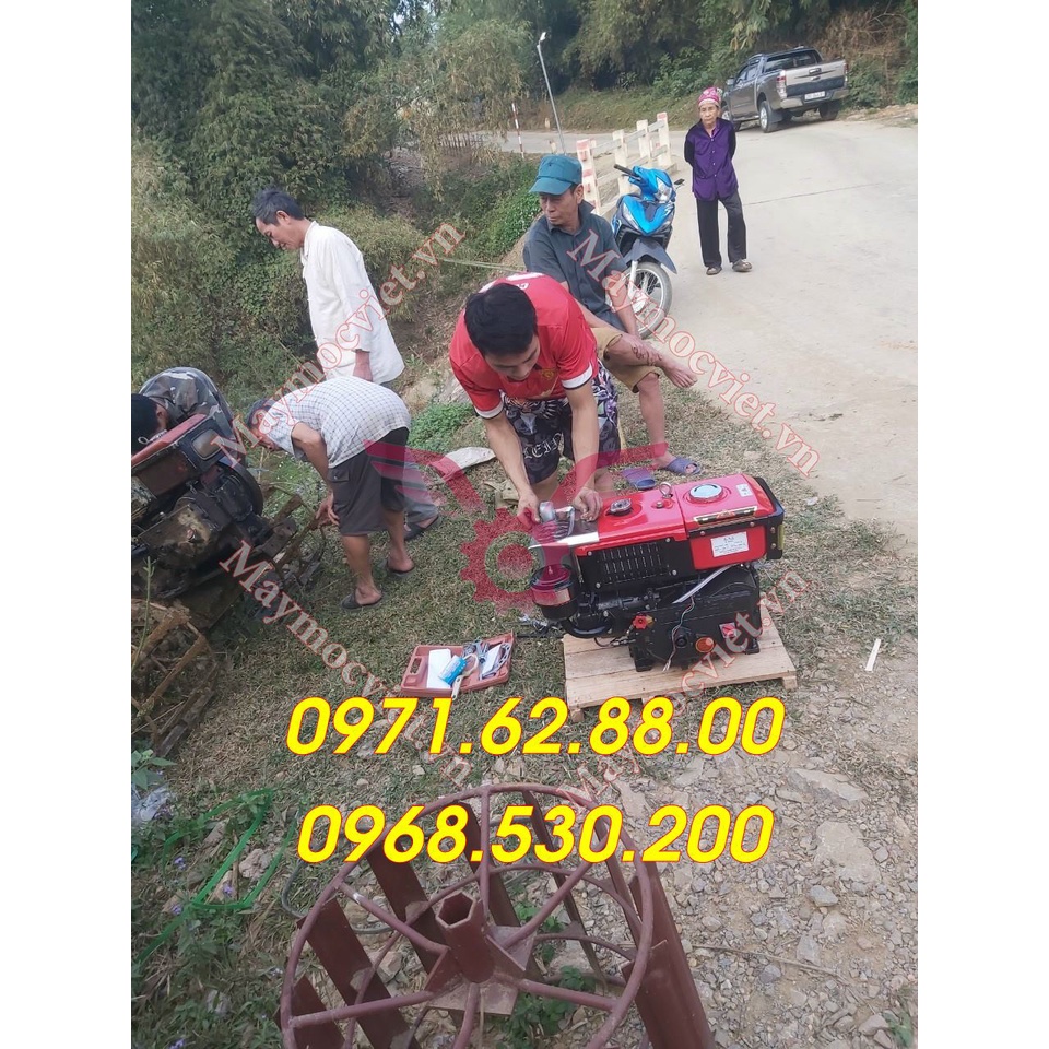 Máy cày dắt tay đầu dầu chất lượng cao