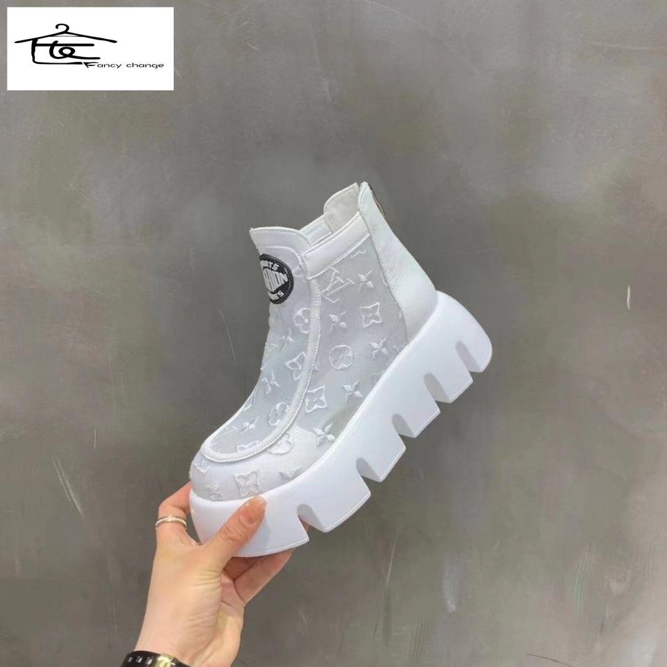 Giày Bốt Martin Đế Dày Phối Lưới Thoáng Khí Thời Trang Mùa Hè Hàng Mới Dành Cho Bé Gái 2022