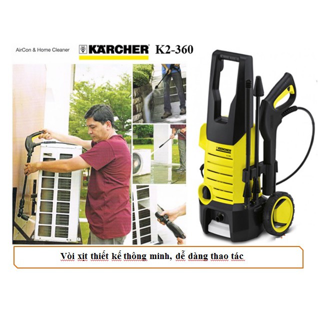 Máy phun rửa xe áp lực Karcher K2.360 *KAP