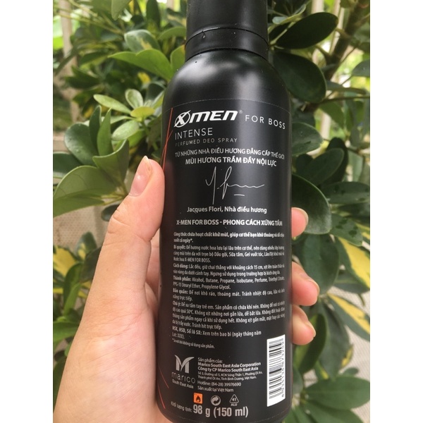 Xịt Khử Mùi Nam 150ml X-Men For Boss Intense Thơm Hương Nước Hoa https://shopee.vn/Keo-X%E1%BB%8Bt-T%E1%BA%A1o-Ki%E1%BB%