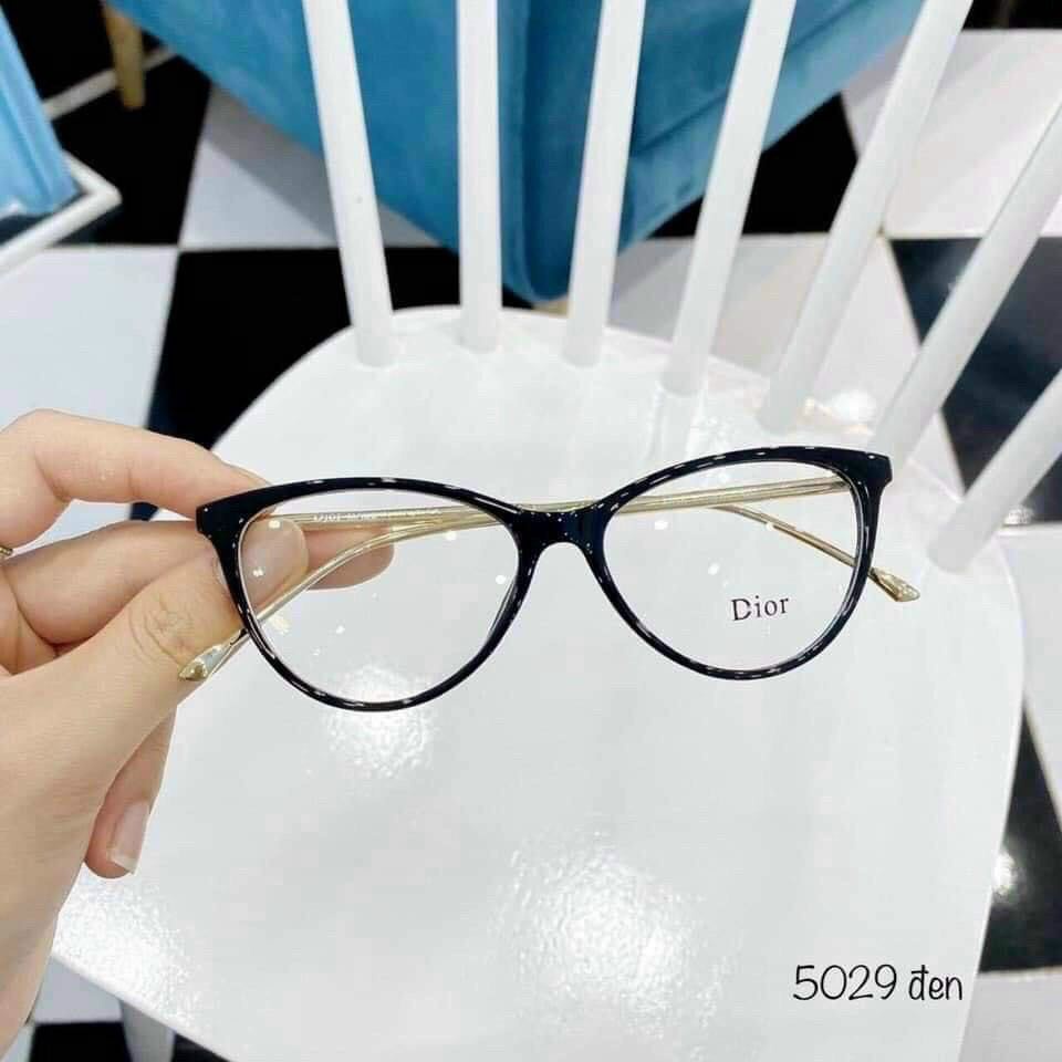 Gọng kính cận dáng mắt mèo, càng kim loại thời trang, phù hợp với nhiều khuôn mặt