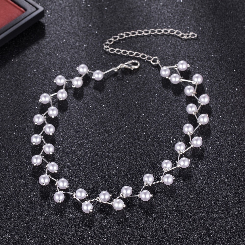 Choker Vòng Cổ Ngọc Trai Nhân Tạo Hàn Quốc Nữ Tính Mainia Shop