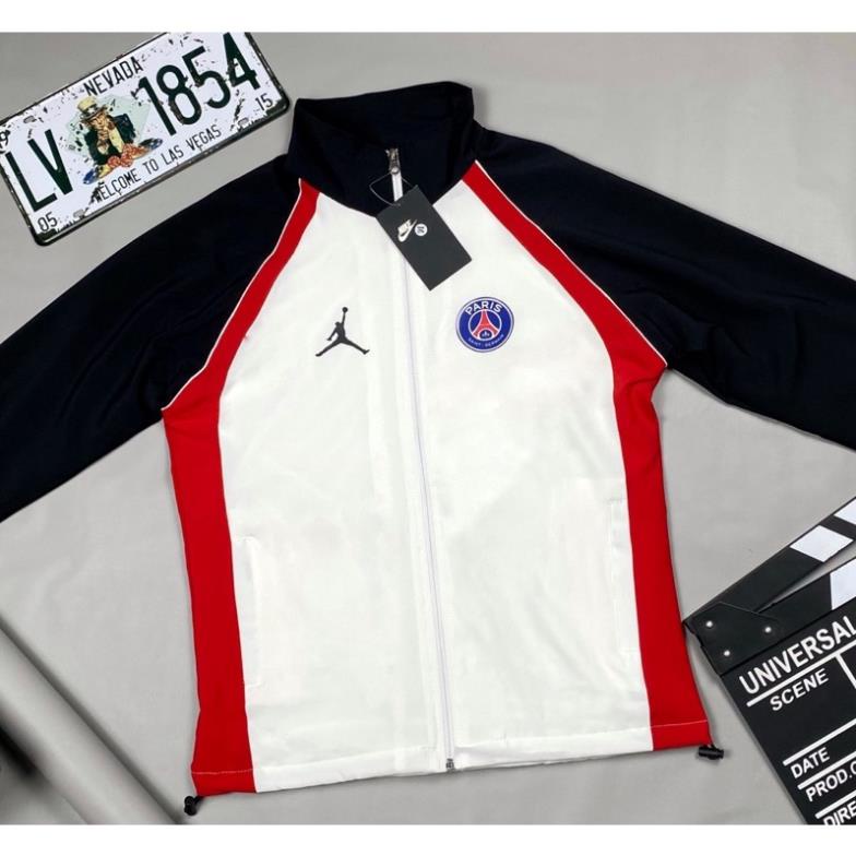 Áo Khoác Gió Nhẹ Nam Nữ 2 Lớp Chống Nắng PSG Phối 3 Màu Thời Trang Form Xuông Thể Thao - Áo Khoác Dù Unisex !
