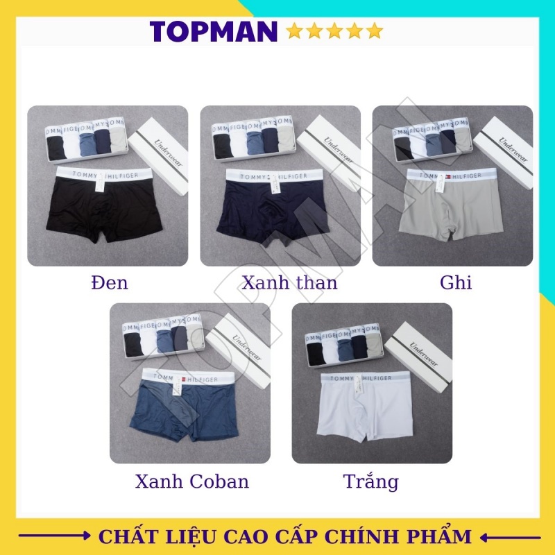 Quần lót nam boxer thun lạnh - Quần sịp đùi nam nhật bản sexy cao cấp co giãn 4 chiều | TOPMAN