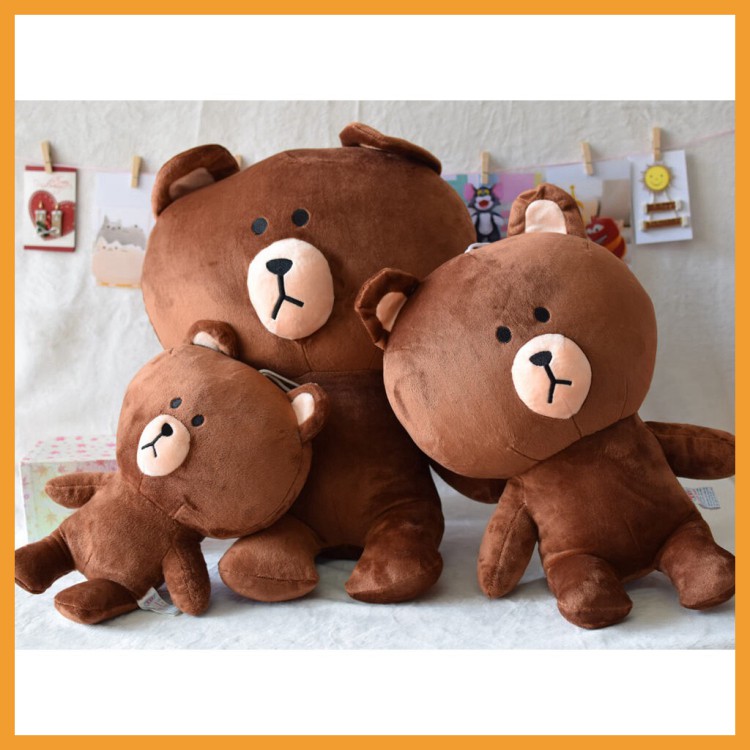 Gấu Bông Brown ⚡️FREE SHIP⚡ Gấu Bông Brown To Cao Cấp Màu Socola Khổ Vải 95cm tới 1m5 Qùa Tặng Ý Nghĩa