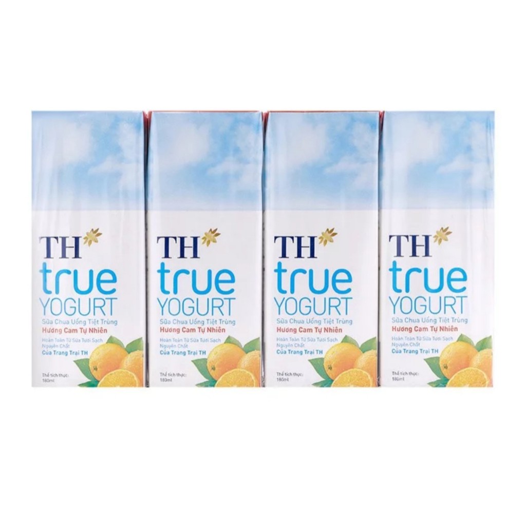 Lốc Sữa Chua Uống Tiệt Trùng TH True Yogurt 180mlx4 | BigBuy360 - bigbuy360.vn