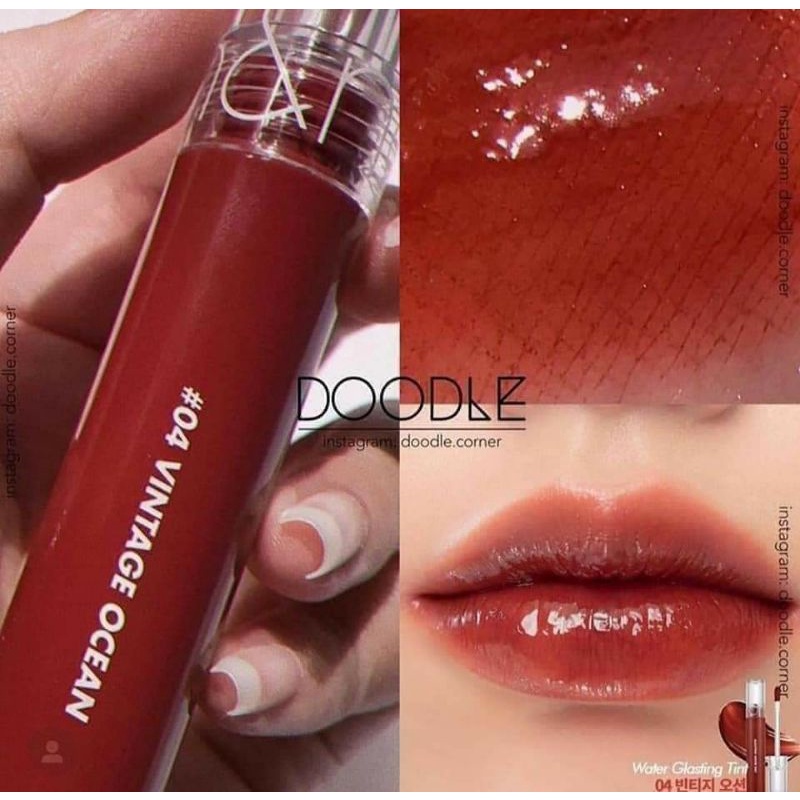Son tint bóng siêu lì, căng mọng môi Hàn Quốc Romand Glasting Water Tint 04