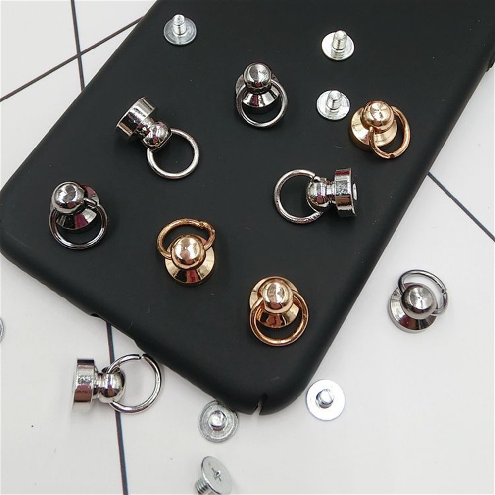 【sweet】2pc DIY Anti-fall Hanging Lanyard Phone Case Screw Handmade Alloy Buckle Chain Ornaments for bag