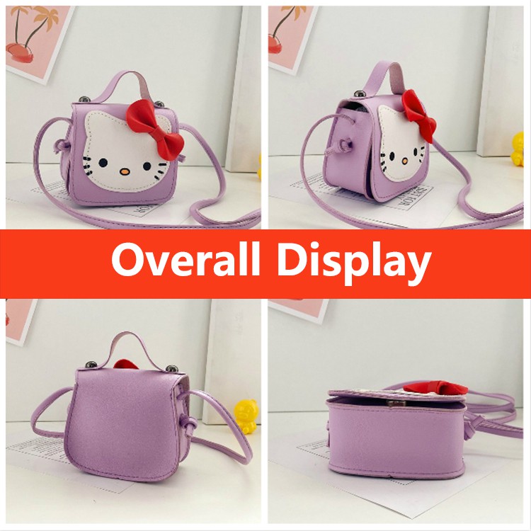 Túi Xách Du Lịch In Hình Mèo Hello Kitty Dễ Thương Cho Bé Gái
