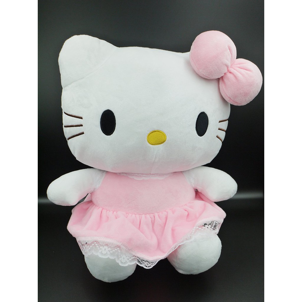 Gấu Bông Mèo Kitty Mặc Đầm Hồng Dễ Thương (40 Cm)