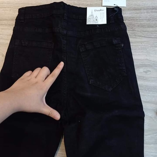 Quần ống loe cạp cao ảnh thật