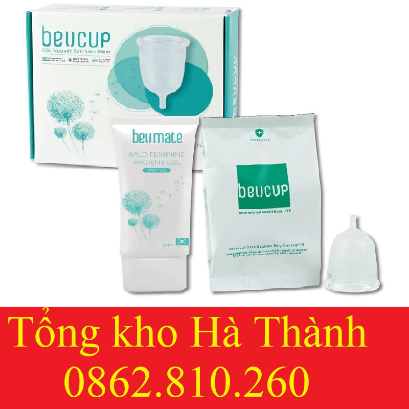 [ Chính hãng ] Cốc nguyệt san Beucup - Tặng kèm cốc tiệt trùng, dung dịch vệ sinh cốc Beumate và hướng dẫn sử dụng