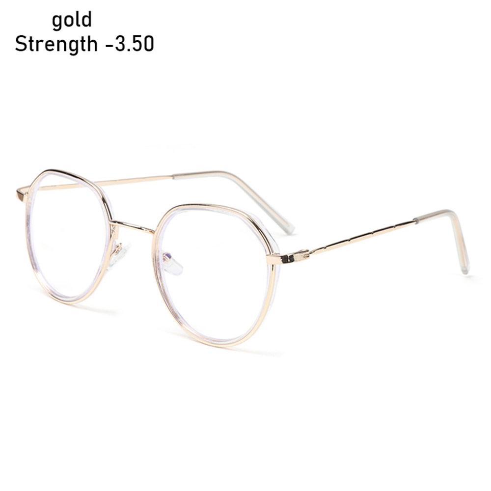 LAY Mắt Kính Gọng Bát Giác Phẳng Bằng Kim Loại Phong Cách Retro