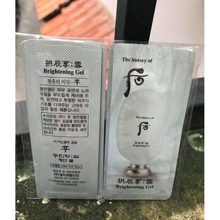 Combo 10 gói tẩy da chết whoo brightening gel