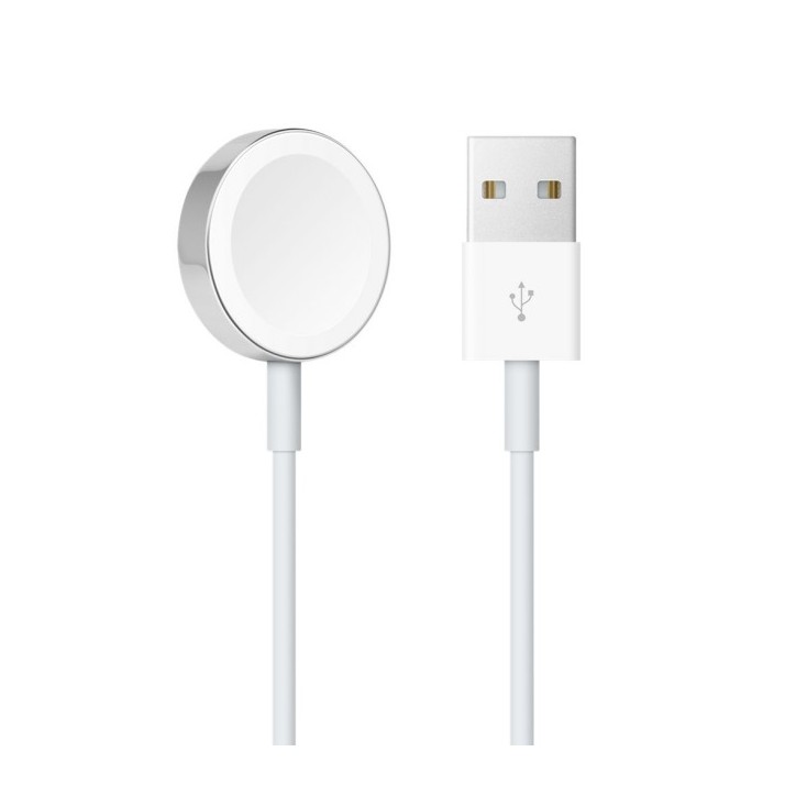 Dây cáp sạc từ cho Apple Watch CHÍNH HÃNG Thép(sạc được tất cả phiên bản Apple Watch, hít nam châm, chip sạc thông minh)