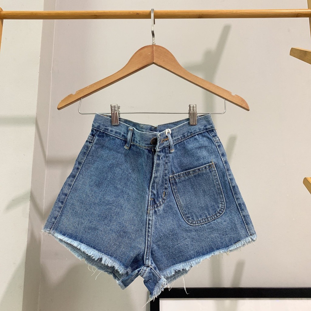 Quần short jean nữ lưng cao King168 , quần short nữ cao cấp QS09 | BigBuy360 - bigbuy360.vn