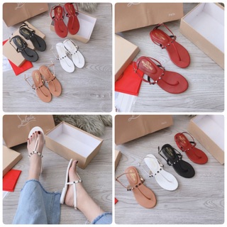 SORAMISHOP - SANDAL XỎ NGÓN QUAI KẸP ĐINH - GIÀY SANDAL BỆT NỮ THỜI TRANG
