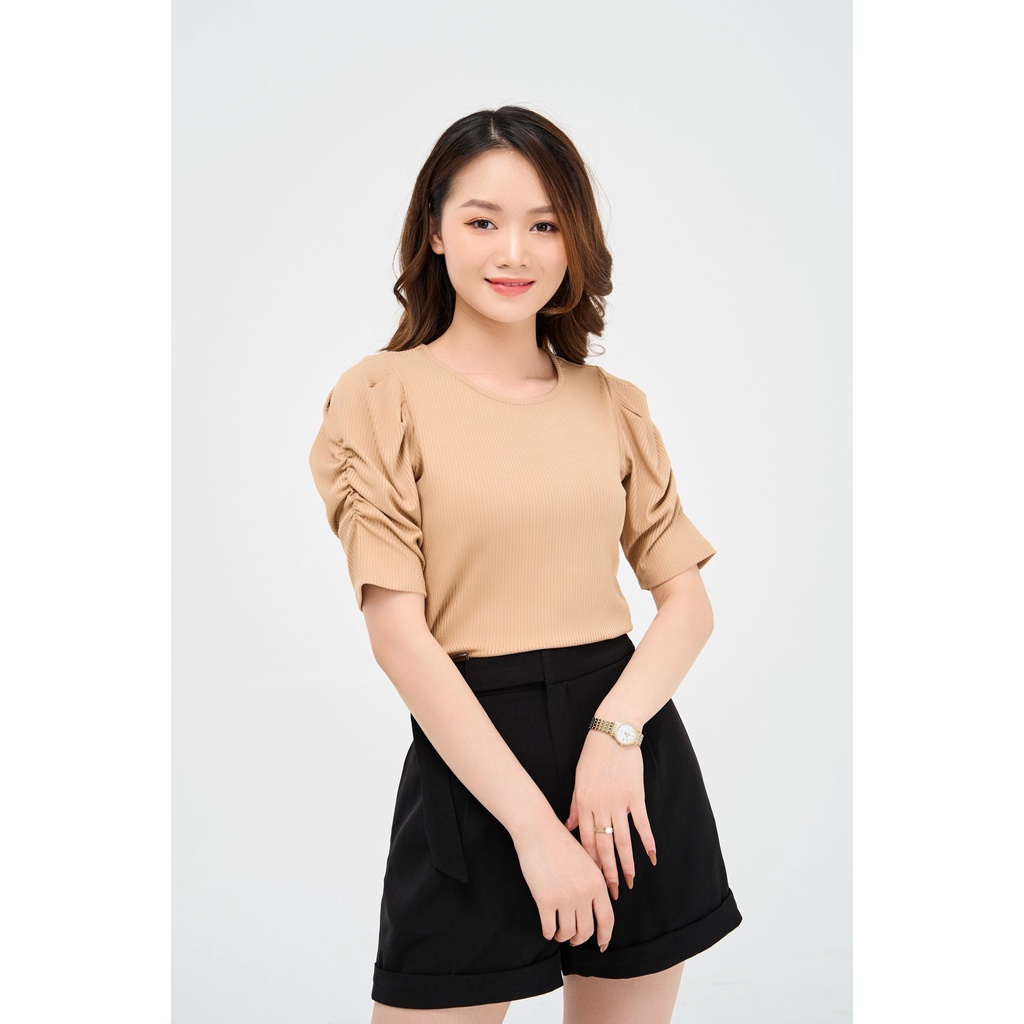Áo thun nữ tay lỡ YODY tay bồng cách điệu nữ tính nhẹ nhàng - ATN4400