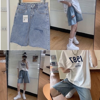 Sẵn - Ảnh thật Quần short jean rách đùi phong cách ulzzang