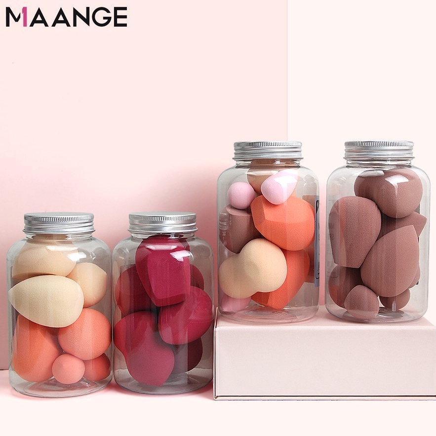 Set 8 mút trang điểm MAANGE mềm mại đựng trong lọ 100g