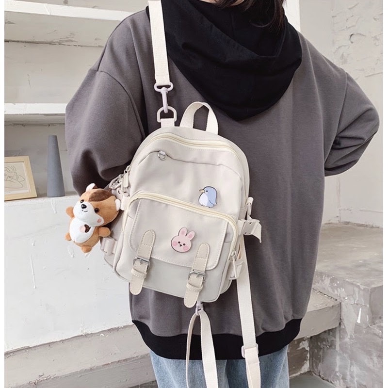 Balo/túi đeo chéo nhiều ngăn, chống thấm nước🌼 có thể đeo được 2 kiểu tiện lợi ✨