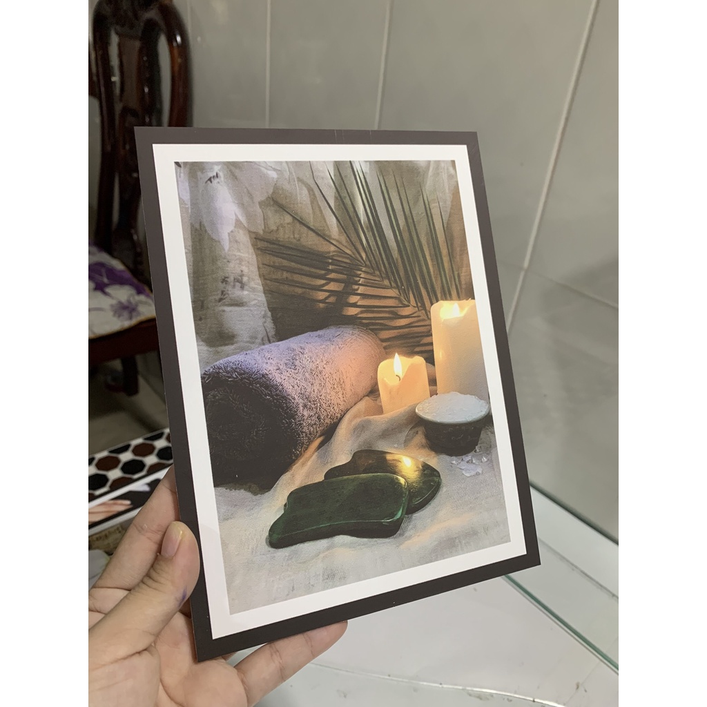 6 bức tranh trang trí spa, salon tóc, nail, dán tường siêu chắc, tranh treo tường,  Táo Decor, Canvas, sơn dầu