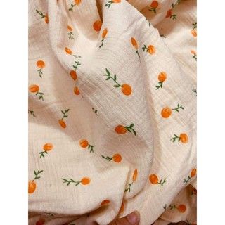 vải xô muslin quả cam
