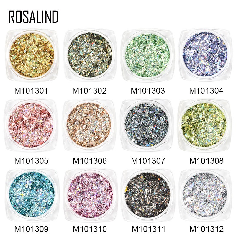 Sơn móng tay ROSALIND kim tuyến lấp lánh nghệ thuật