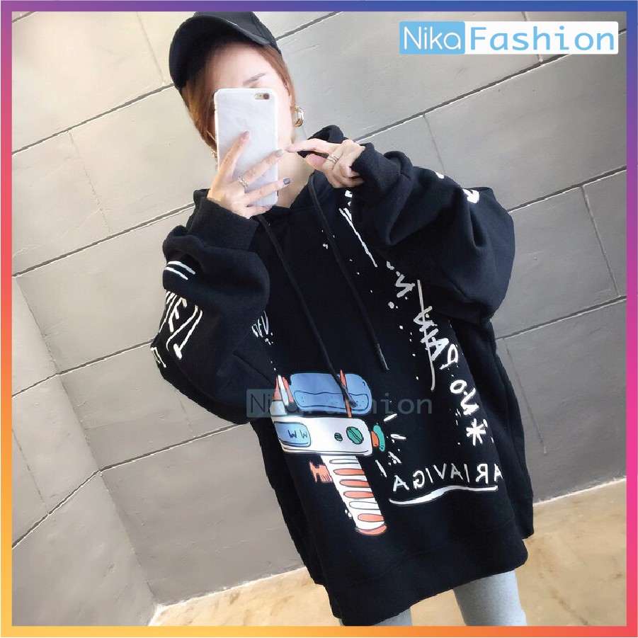 Áo Hoodie Nón Unisex Nam Nữ Chất Vải Nỉ Freesize 1 kích cỡ Form Dáng Rộng Dưới 65kg Mặc Đẹp S.U.N.G.N.U.O.C