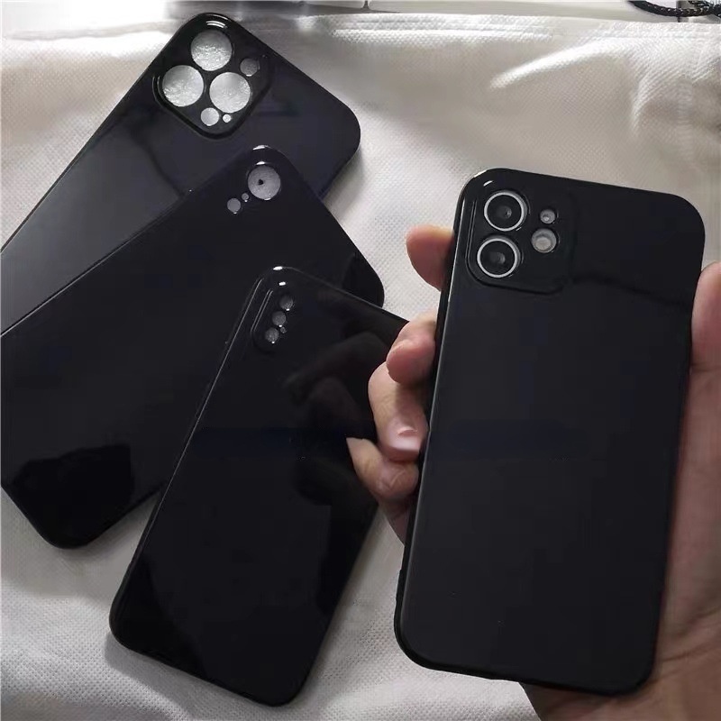 Ốp Điện Thoại Dẻo Nền Đen Họa Tiết Trái Tim Phnom Penh Kèm Giá Đỡ Cho iPhone12 / 13 / 8p xsmax 11