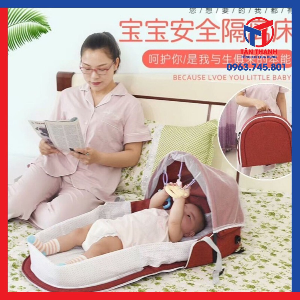 🌸🌸Nôi ngủ chung giường , gấp gọn cực tiện dụng cho bé